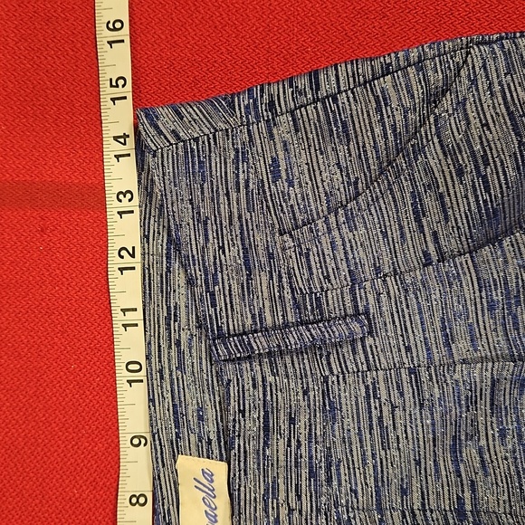 PARAELLA Silver blue metallic shorts sz 2 EUC - Picture 7 of 7